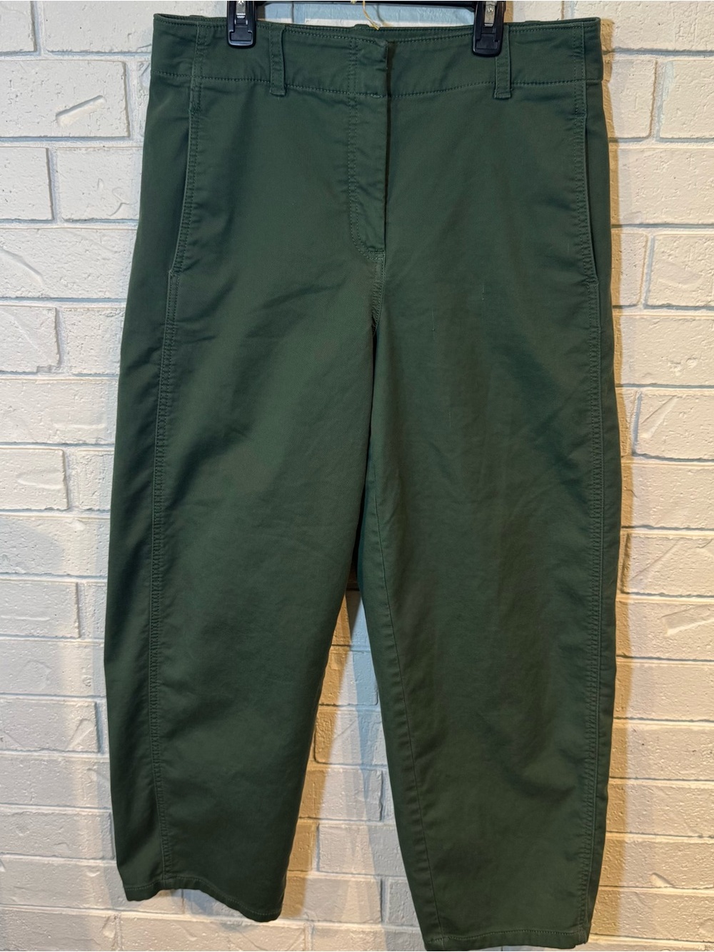 Ann Taylor Weekend Green Barrel Pants Womens 10